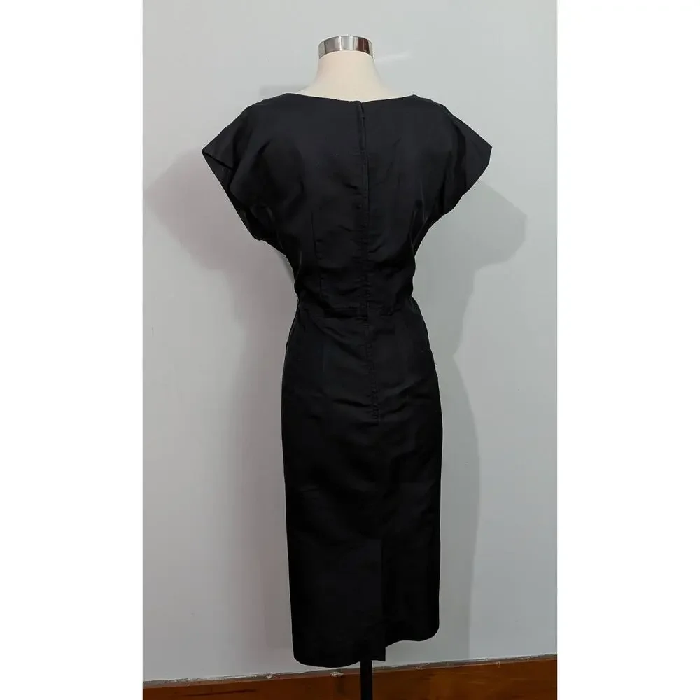 Petty Hite Fashion 50s Black Wiggle Dress with Matching Jacket